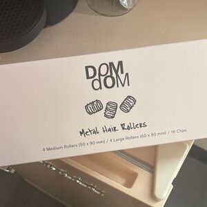 Metal Hair Rollers - White